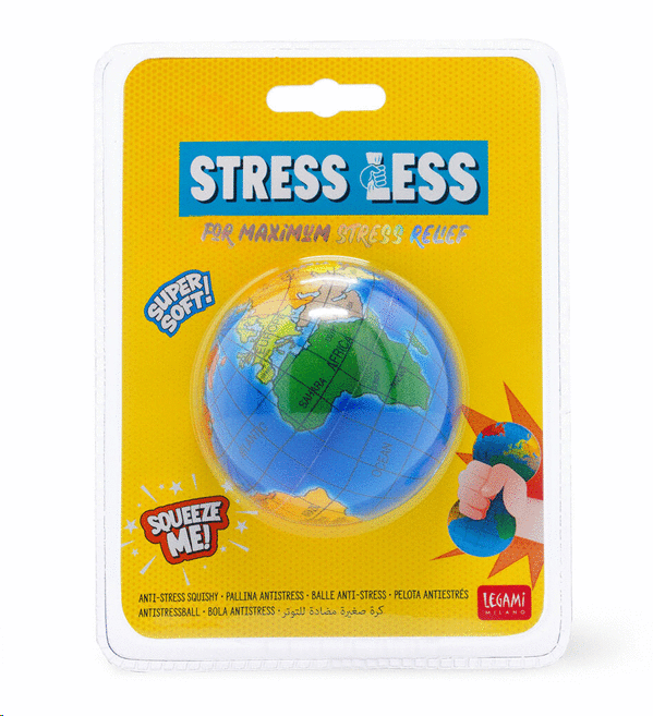 Stress Less, Travel: pelota antiestrés. Muñecos. Cafebrería El Péndulo