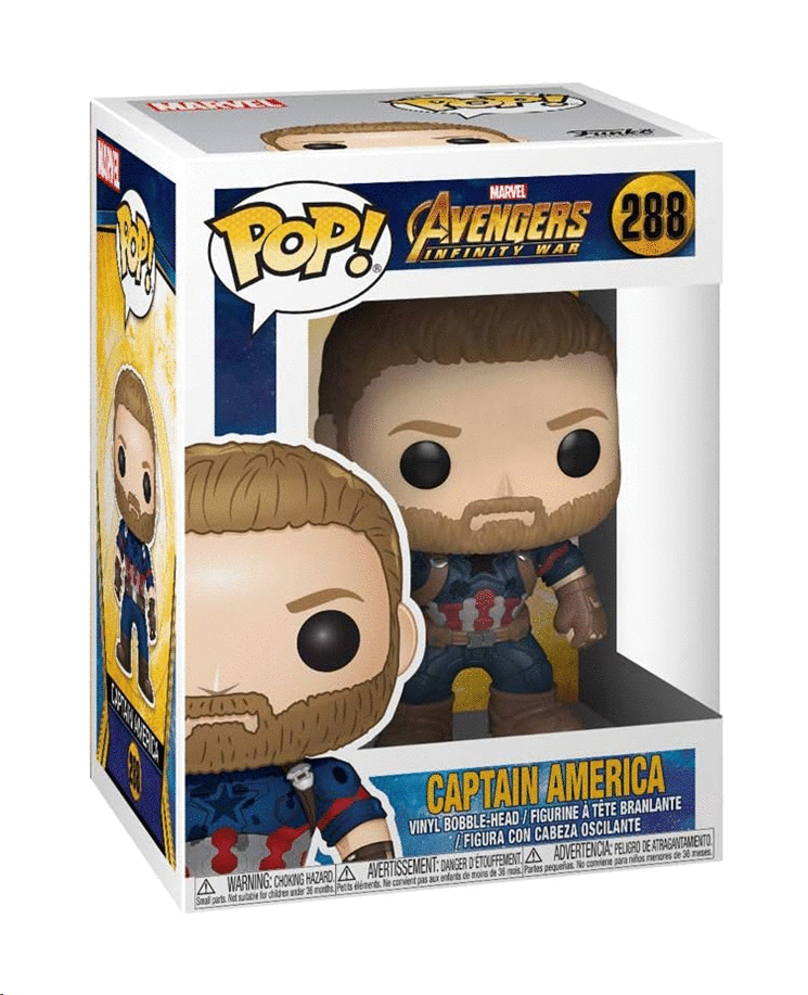 Avengers Infinity War, America Captain, Funko Pop!: Figura 