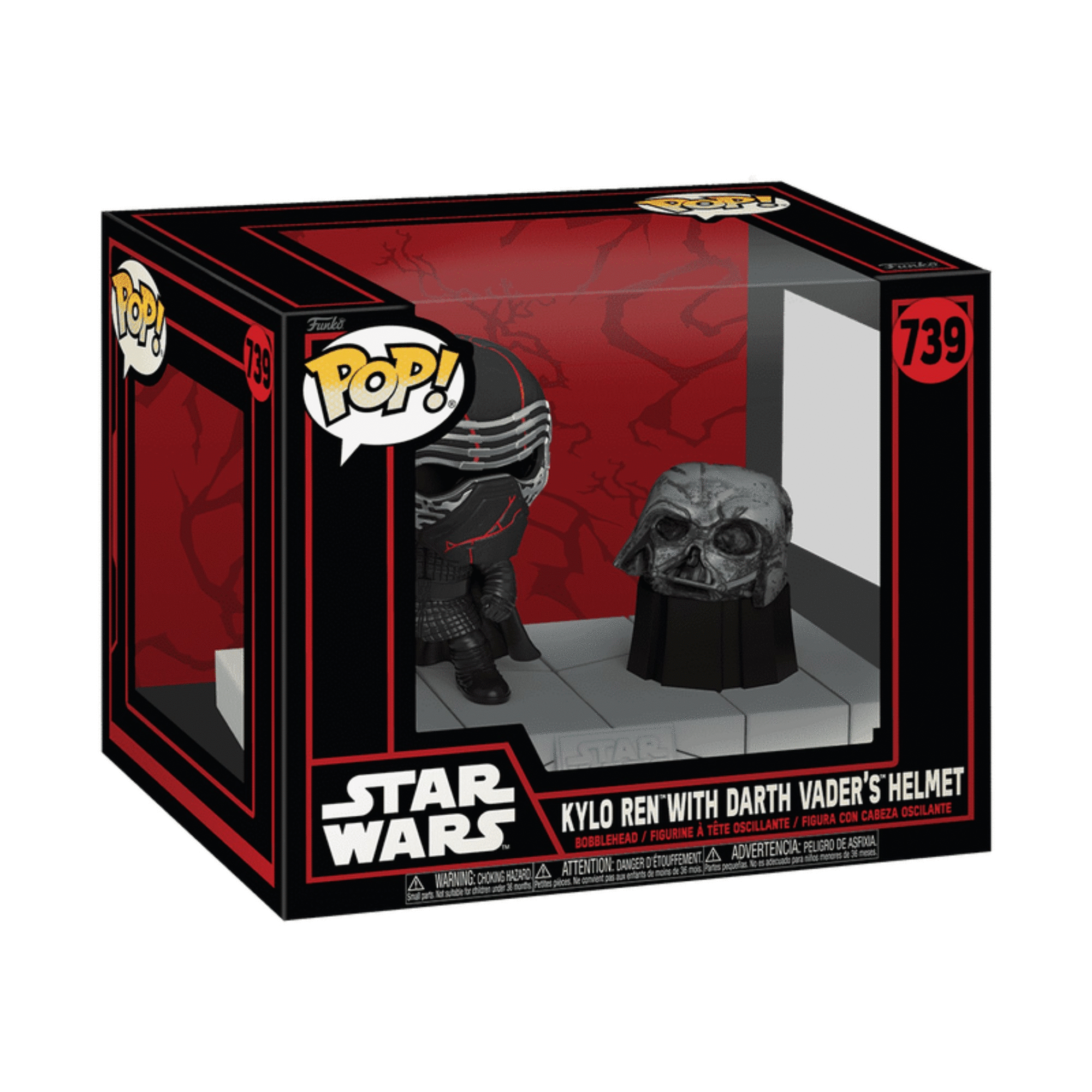 Star Wars, Kylo Ren with Darth Vader's Helmet, Funko Pop! Deluxe ...