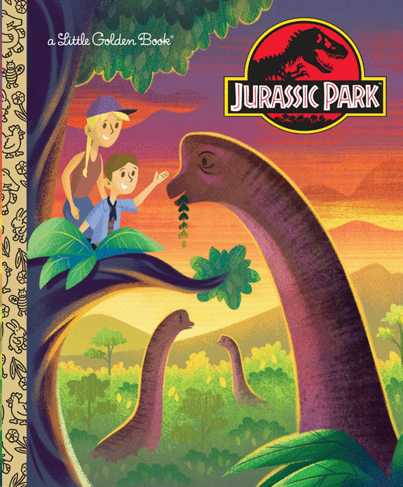 Jurassic Park. A Little Golden Book. Kaplan, Arie / Holtsclaw, Josh  (illus.). Libro en papel. 9780525580683 Cafebrería El Péndulo