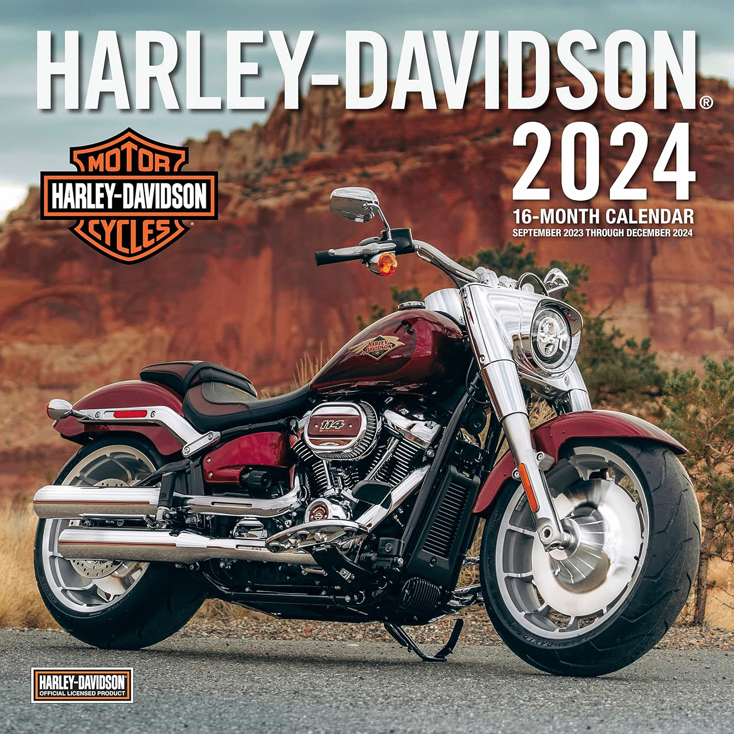 Harley Davidson calendario de pared 2024. Calendarios. Cafebrería El