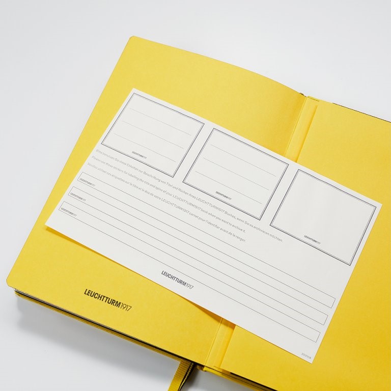 LEUCHTTURM1917 Notebook Medium A5 Hardcover Dotted Bauhaus Lemon