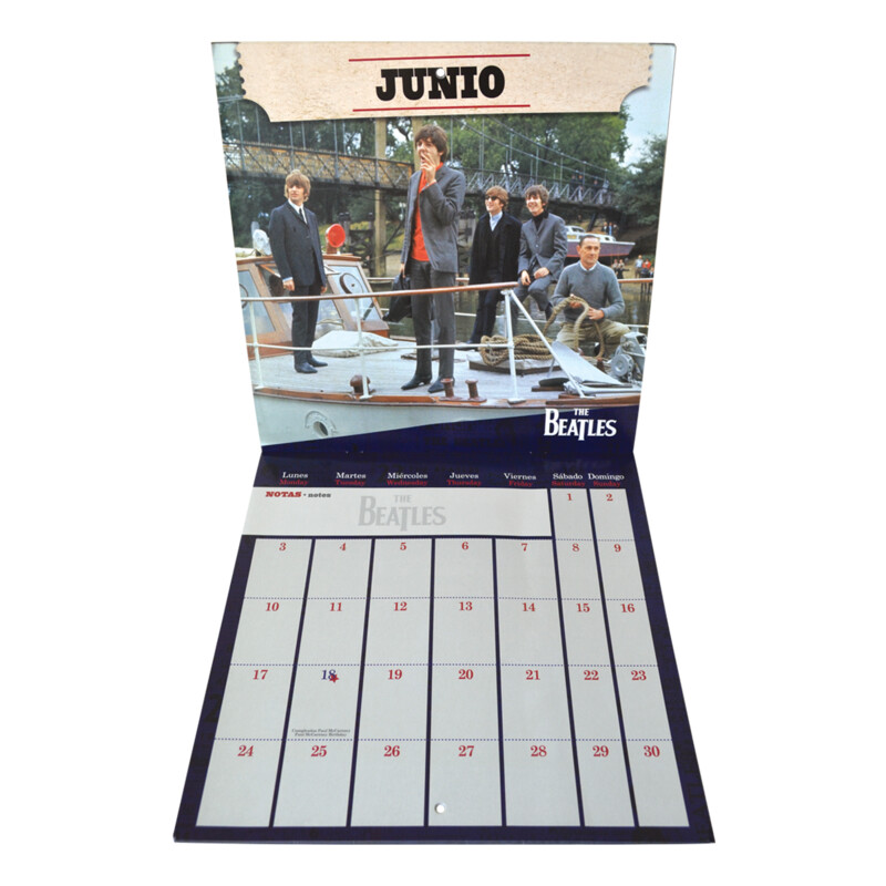 Calendario Perpetuo 3D The Beatles Con Forma De Bombo - Decoración Escritorio Y Regalo Para Fans