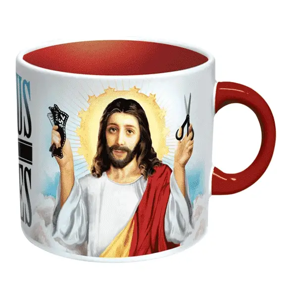 Jesus Shaves, Magic Mug: taza mágica