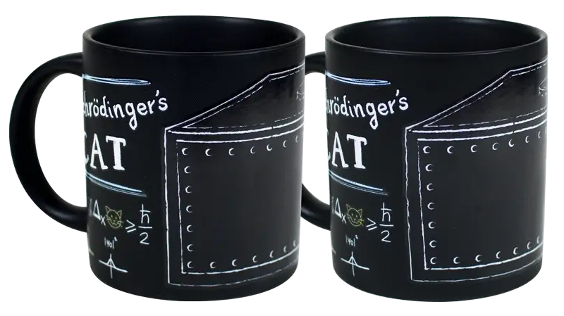 Schrödinger´s Cat, Magic Mugs: set de 2 tazas mágicas