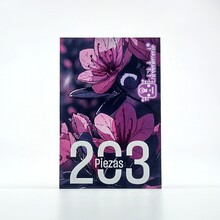Flores lilas: rompecabezas de acrílico 203 piezas